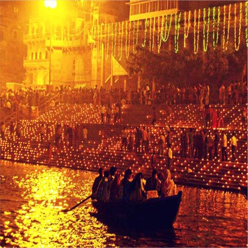 Sweet shops and lights during Diwali season