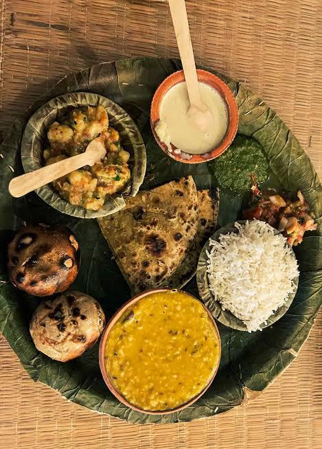 Banarasi baati chokha and snacks