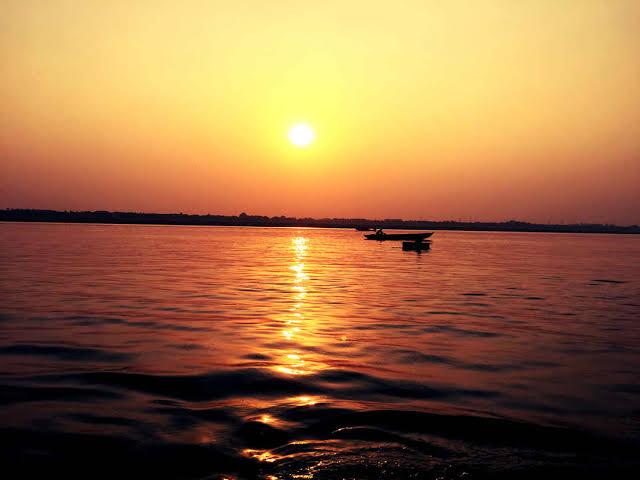 Varanasi ghats at sunrise