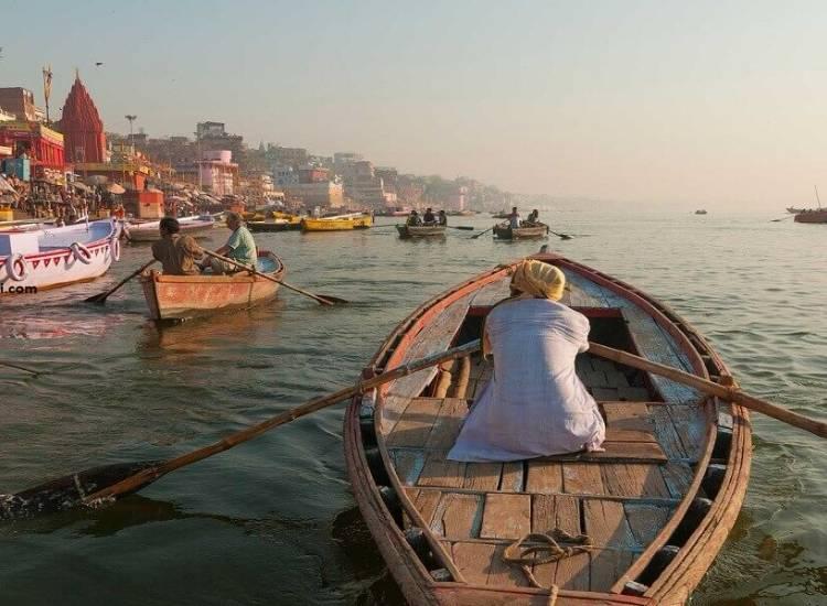 Boat ride on the Ganga in Varanasi
