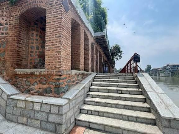 Restoration work along ghats